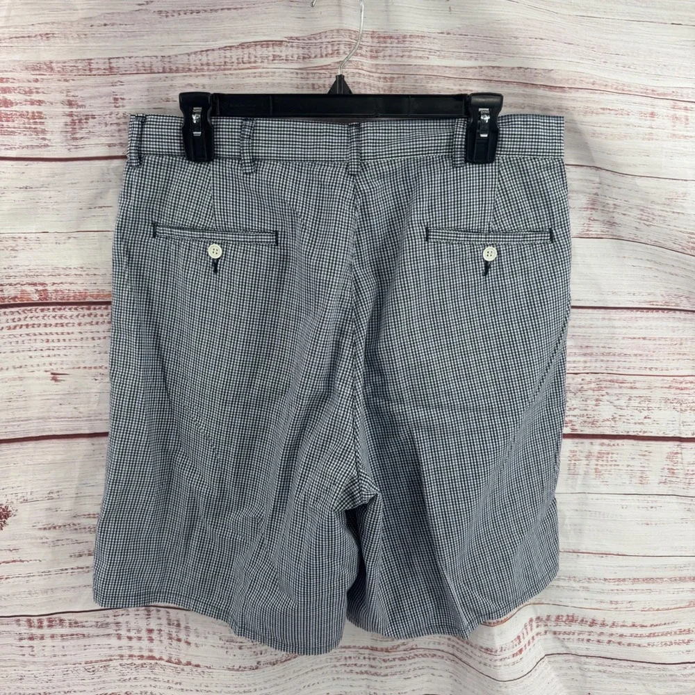 Polo Ralph Lauren Shorts Mens Size 34 Gingham Pleated Shorts Cotton Check